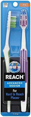 REACH Gelişmiş Tasarım Diş Fırçaları Yumuşak Tam Kafa Değer Paketi 2 ea (5'li Paket)