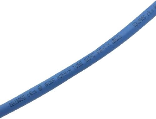 uxcell 6.0 mm Çap Mavi daralan Tüp Shrink Boru 10 M 32.8 Ft Uzunluk