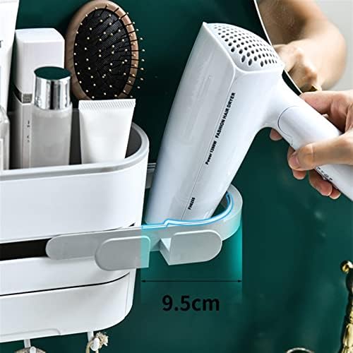 YI0877CHANG Banyo Rafları Banyo Rafları Saç Kurutma Makinesi Raf Duvara Monte Saç Kurutma Makinesi Askı Banyo Depolama Raf Saç