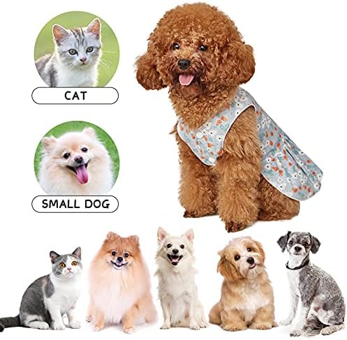 Köpek Elbise Köpek Giysileri-Küçük Köpekler ve Kedi için Pet Köpek Giysileri %100 % Pamuk Sevimli Chihuahua Giysileri Kolsuz