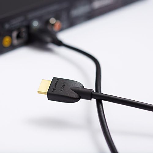 Basics Yüksek Hızlı HDMI Kablosu ( 10,2 Gbps, 4K / 30Hz) - 3 Fit, 10'luk Paket, Siyah