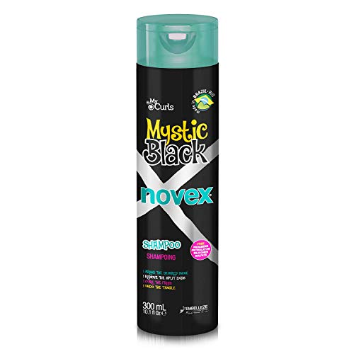 NOVEX Mystic Siyah Bukle İçermeyen Bukle Kontrolü ve Bölünmüş Uç Koruması için Şampuan– (300ml)