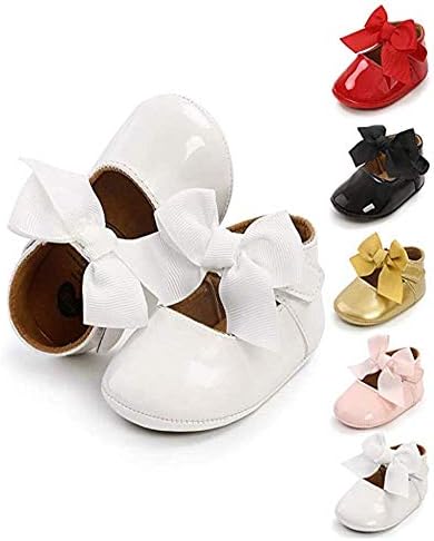 ICATHUNY Ilmek ıle 2021 Bebek Kız Flats Kaymaz Toddler Ilk Yürüyüşe Prenses Elbise Ayakkabı Toddler Ayakkabı