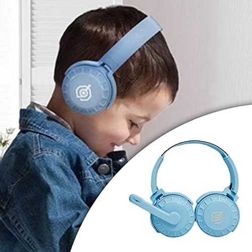Çocuklar Gençler için Baoblaze Oyun Kulaklıkları Derin Bas Sıfır Gecikme Stereo Macaron Kulaklıklar-Mavi
