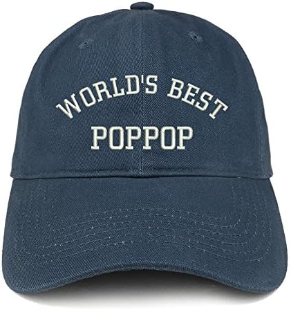 Moda Giyim Mağazası Dünyanın En İyi Poppop İşlemeli Düşük Profilli Yumuşak Pamuklu Beyzbol Şapkası