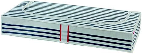 Kompaktör 3 Yatak Altı Çanta Seti, 100 x 45 x Y 15 cm, Üst Tarafta Yuvarlak Şekil, Boru, Beyaz Kırmızı Fermuar Başlığı, PVC Pencere,