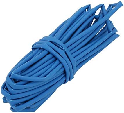 EuısdanAA daralan tüp 1.5 mm iç çapı Mavi tel sarma kablo kılıfı 5 Metre Uzun (Tubo termorretráctil de 1,5 mm de diámetro iç,