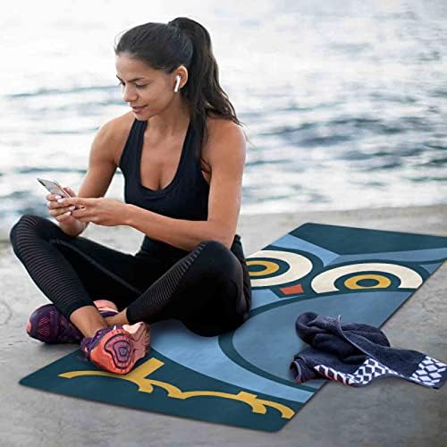 Baykuş Yoga Mat Kadınlar için, Kauçuk Kaymaz egzersiz matı ile yoga saklama çantası, egzersiz matı Her Türlü Yoga, 180 * 66 cm