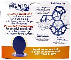DishFish Lil Scrubber CP103-6, Çok Amaçlı Temizleme Süngeri, 6'lı Paket