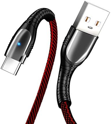 USB Tip C Şarj Kablosu Örgülü 10FT, Dayanıklı Naylon Örgülü Şarj Kablosu Samsung Galaxy S20 Ultra S10 S9 S8, Not 10 9 8, LG Stylo