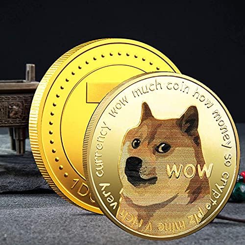 3 Paket Altın Dogecoin hatıra parası Altın Kaplama Doge Sikke Sınırlı Sayıda Tahsil Sikke ile Koruyucu Kılıf