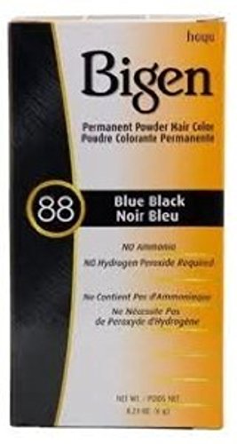 Bigen Kalıcı Toz Saç Rengi 88 Mavi Siyah 1 ea (10'lu Paket)