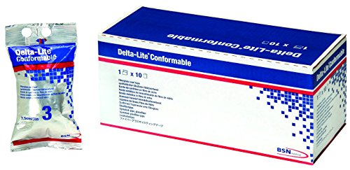 BSN Medical/Jobst 6824A Delta-Lite Uyumlu Fiberglas Döküm Bant, 4 Genişlik, 4 yd, Beyaz (10'lu Paket)
