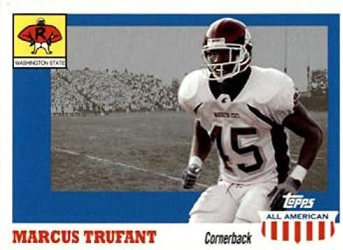 2003 Topps Tüm Amerikan Futbolu 122 Marcus Trufant SP RC Çaylak Yıkama Devlet Cougars Resmi NFL Ticaret Kartı