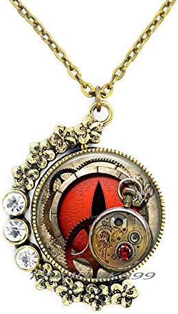 Yao0dıanxku Saat Kolye-İzle Kolye-Steampunk Kolye-Steampunk Hediye-Steampunk Saat-Antik Takı-Sıradışı Takı.Y176
