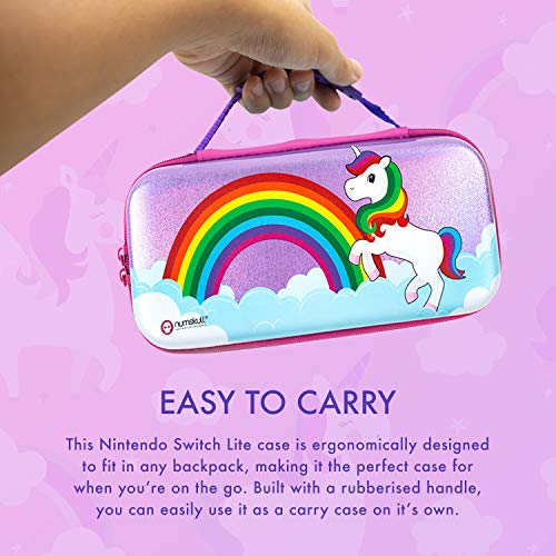 Numskull Nintendo Anahtarı Unicorn Sert Kabuk Seyahat Çantası-Nintendo Anahtarı Konsolu ve Oyunları için Koruyucu Taşıma Çantası-10