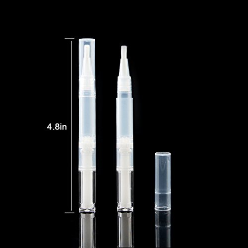 8 Paket 3 ml Boş Şeffaf Büküm Kalem ile Fırça Kozmetik Konteyner Tüp Dudak Parlatıcısı Kirpik Büyüme Sıvı Tırnak Yağı Oje Diş