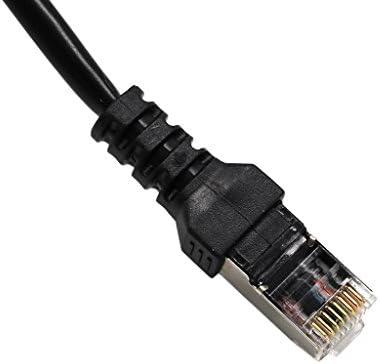 Kesoto 1 Erkek 3 Kadın Soket Port LAN Ethernet Ağ Splitter Kablo Kordon Hub Uyumlu wih Cat5 Cat5e Cat6 Cat7 Siyah