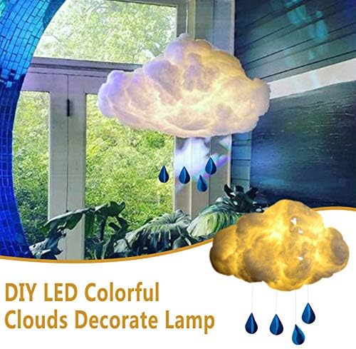 PIKAqıu33 Ev Dekor, çocuk DIY LED Sıcak Beyaz Bulutlar Lamba gece ışık Bulut Yaratıcı El Yapımı, ürünleri için sevgililer Günü