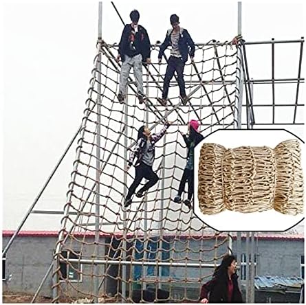 GYMEIJYG Kenevir Halat Dekorasyon Net, bahçe Çit güvenlik ağı Balkon Merdiven Oyun Alanı Halat Ağları tırmanma ağı Çocuklar için