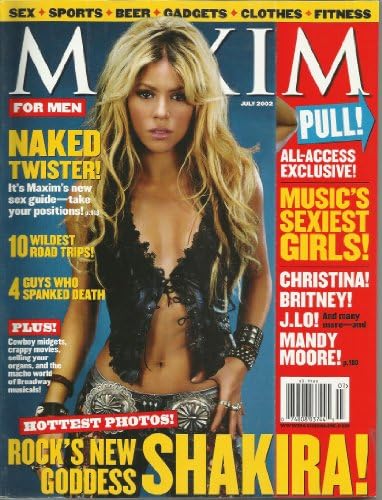 Maxim Temmuz 2002 Shakira Kapak Yeni