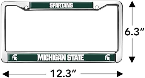 Grafik ve Daha Fazlası Michigan State Üniversitesi Spartalılar Logo Tam Boy Standart Plaka Metal Çerçeve