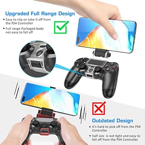 OIVO PS4 Denetleyici Telefon Dağı Klip için Rmote Oynamak, mobil Oyun Kelepçe Braketi telefon Tutucu ile Ayarlanabilir Standı