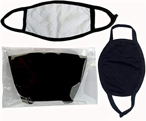 5 Parça Moda Koruyucu, Unisex Siyah Toz Pamuk, Yıkanabilir, Yeniden Kullanılabilir Pamuklu Kumaş