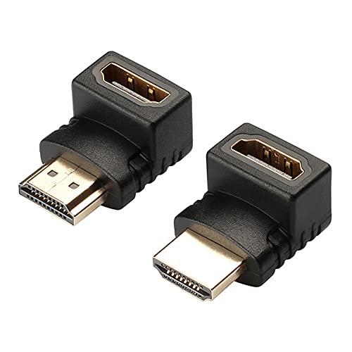Konnektör Adaptörü HDMI Uyumlu Kablo 90 Köşe Açısı Sol Sağ Yukarı Aşağı Erkek Dişi Genişletici, Mini / Mikro HDMI Uzatma-Aşağı