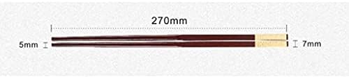 chopsticks yeniden Kullanılabilir Yeniden Kullanılabilir Chopsticks, 10 Çift Hediye Seti, Maun, Ev Hediyeleri, 27cm Chopsticks