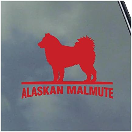 Alaskan Malamute Vinil Sticker Çıkartma Köpek En İyi arkadaşı AKC Aşk