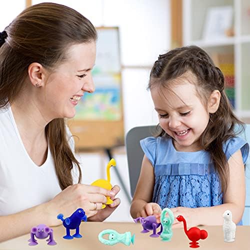 Zhanmaı 36 Emme oyuncak seti ile Yumurta Kabuğu Depolama Tasarım Vantuz Yapı Oyuncak Banyo Enayi Oyuncaklar için Bebek 3 Yaş
