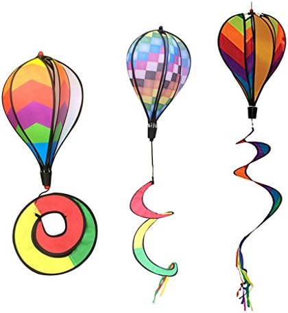 Tongina 3 Parça Rüzgar Sıcak Hava Balon Rüzgar Balonlar Oyuncaklar Çim Dekorasyon