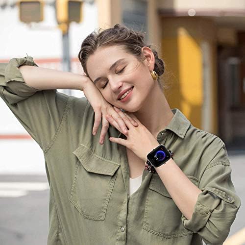 Amazfit Bip U Band için uyumlu, YOUkeı Kumaş Elastik Scrunchie Elastik Kadınlar Sevimli Yedek Sapanlar Amazfit Bip U Smartwatch