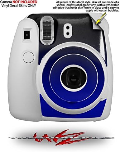 WraptorSkinz Cilt Çıkartması Wrap Fujifilm Mini 8 Kamera ile Uyumlu Pürüzsüz Kaybolur Mavi Siyah (Kamera Dahil DEĞİLDİR)
