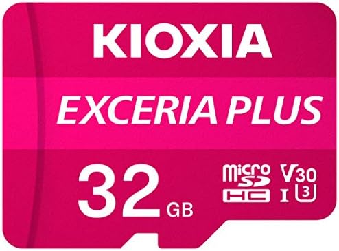Kıoxıa 32 GB microSD Excerıa Artı Flash Bellek Kartı w/SD Adaptörü SDXC UHS-I U3 4 K Class10 V30 A1 R98MB/s W65MB / s LMPL1M032GG2