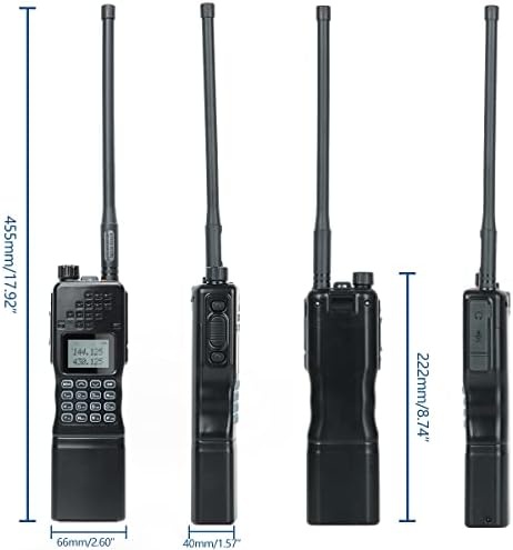 AR-152 Ham Radyo Tri-Güç 12000 mAh Pil Walkie Talkie Taşınabilir Taktik İki Yönlü Radyo ile Ekstra Programlama Kablosu Siyah