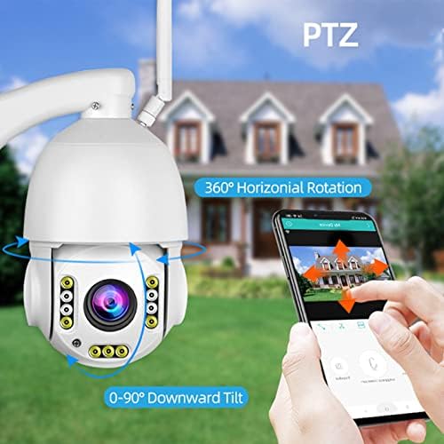 5MP IP Kamera, kablosuz WiFi 2 Yönlü Ses PTZ 30X Dijital Zoom Otomatik Takip Video Gözetim Açık ev güvenlik kamerası, kamera