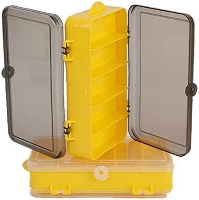JUSTQIJUN İşlevli Plastik Alet Kutusu Sarı Kat Nordic Küçük Alet Kutusu Depolama Boş Araç (Renk: Sarı)