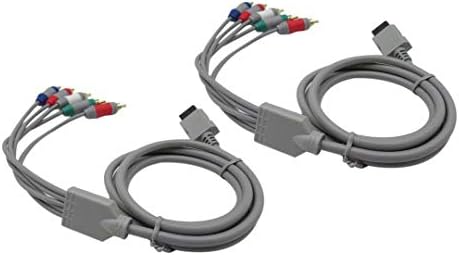 WGL Paketi 2 Gri 6FT HD TV Bileşeni RCA Ses Video AV kablo kordonu Fiş Değiştirme için Nintendo Wii U Wii