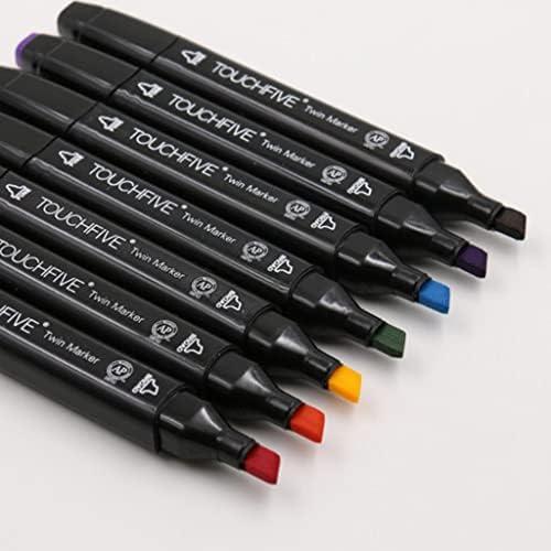 Colaxi 12x Yağ Bazlı Boya İşaretleyiciler Kalem Çift İpucu Sanat Kalıcı Boyalar Kalem için Kaya Cam