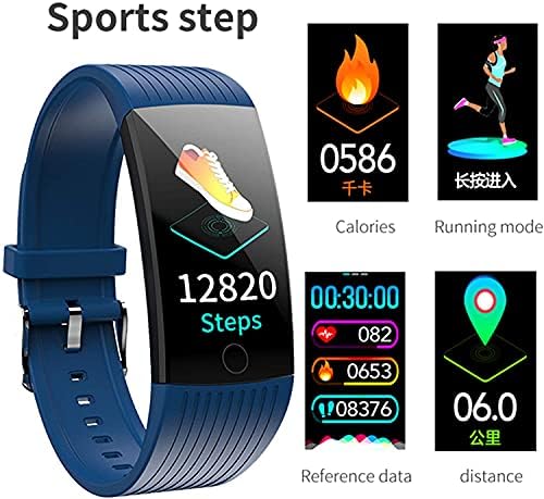 Akıllı saat, Android Telefonlar için Smartwatch, Kan Basıncı nabız monitörü ile su geçirmez Spor İzle Pedometre Kalori ile Spor