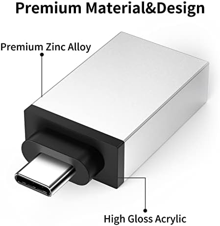 Anksono USB C Dişi USB Erkek Adaptör (1 Paket) ve USB C Erkek USB Dişi Adaptör (1 Paket) iPhone 11 12 13 Pro Max iMac 2021 iPad