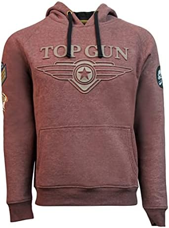 Top Gun 3D Logo Kazak kapüşonlu Sweatshirt