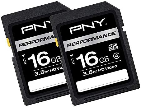 PNY 16GB 2'li Paket Performans Sınıfı 4 SD Kart – (P-SDHC16G4X2-GE)
