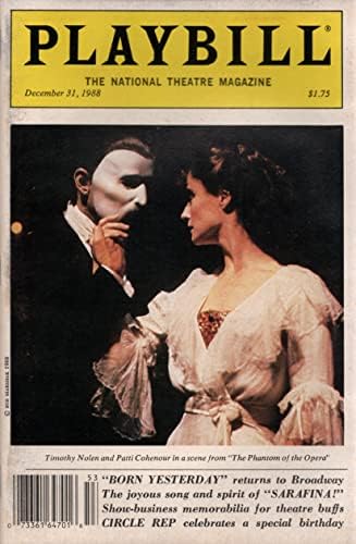 Timothy Nolen OPERANIN HAYALETİ Patti Cohenour / Andrew Lloyd Webber / 31 Aralık 1988 Playbill Dergisi