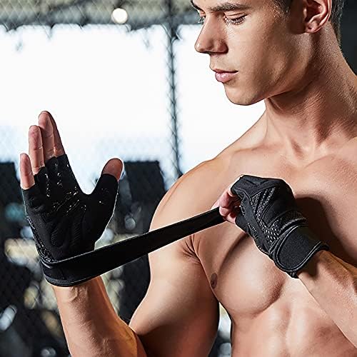 KEPPERFUNE egzersiz eldivenleri Mens & Womens ağırlık kaldırma eldivenleri Spor Parmaksız Eldiven Egzersiz Aksesuarları için