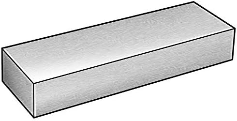 Karbon Çelik Dikdörtgen Çubuk Stok, 0.250 Kalın, Alaşım 1018, 3 W X 6 ft. L, Cilasız