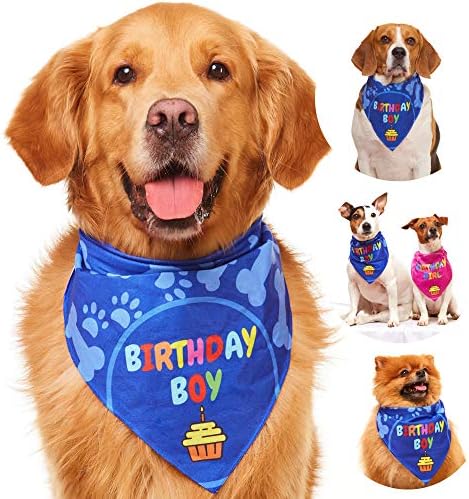 Köpek Doğum Günü Partisi için Odı Tarzı Köpek Bandana-Küçük, Orta, Büyük Köpekler için Köpek Doğum Günü Bandana, Köpekler için
