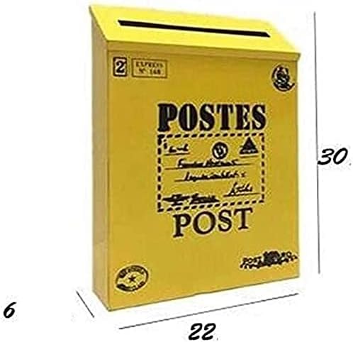 FENGNV Posta Kutusu posta kutuları Duvar Asılı Mektup Kutusu Açık Yağmur Geçirmez Yaratıcı Açık Gelen Kutusu Ev Posta Kutusu